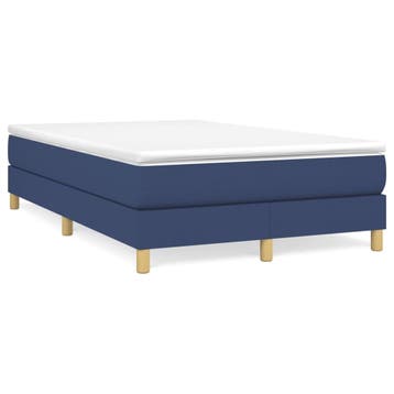 vidaXL Boxspring met matras stof blauw 120x190 cm, Verzenden, Nieuw