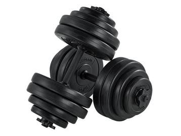 Veiling - Dumbbellset - Totaal 30kg - 2 stuks - Zwart, Sport en Fitness, Nieuw