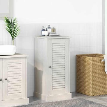 vidaXL Badkamerkast met plank VIGO Wit en Antiek Wit 37,5 x, Huis en Inrichting, Tafels | Kaptafels, Verzenden, Nieuw