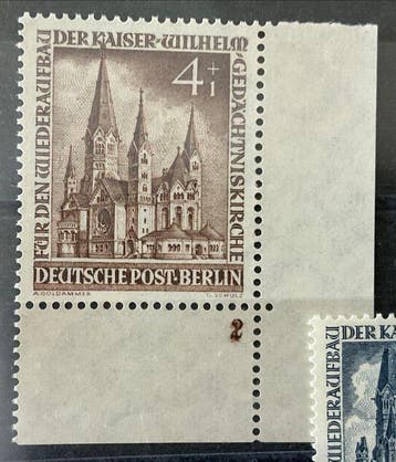 Berlijn 1953 - Michel 106/109, waarvan 106 en 108 met een, Gestempeld