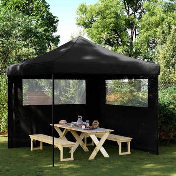 vidaXL Partytent Zwart 292 x 292 x 315 cm Oxford Stof, Verzenden