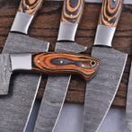Keukenmes - Chefs knife - Gevouwen staal, Pakka wood -, Antiek en Kunst
