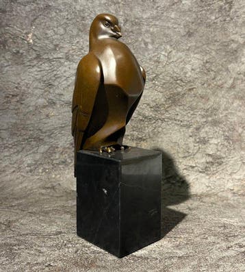 Statue, Naar Milo: Duif - 19 cm - Bronze, Marbre, Antiek en Kunst