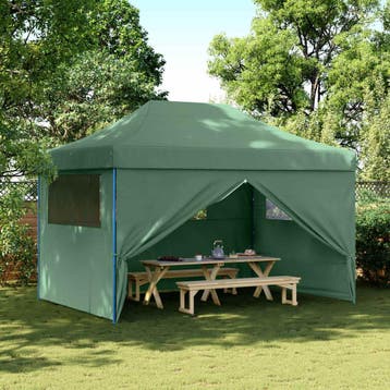 vidaXL Partytent 279 x 410 x 315 cm Groen Oxford Stof, Verzenden, Nieuw