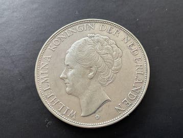 Nederland. Wilhelmina. 2 1/2 Gulden 1937 (Zonder