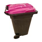 Afvalcontainer 240 liter licht gebruikt Grijs met roze, Ophalen of Verzenden, Nieuw