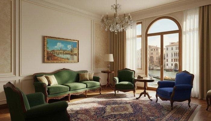 École Européene (XX) - Florenz an der Elbe, Antiek en Kunst, Kunst | Schilderijen | Klassiek