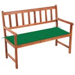 vidaXL Tuinbank met kussen 120 cm massief acaciahout, Tuin en Terras, Verzenden, Nieuw