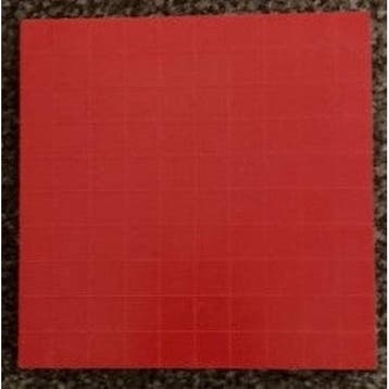 MAB 10 x 10 Plankje rood kunststof, Verzenden, Nieuw