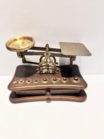 Westa - Post/brieven weegschaal - Hout, Messing