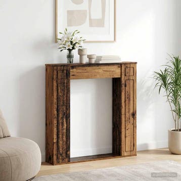 vidaXL Haardombouw Oud hout 100 x 20 x 100 cm Bewerkt hout, Verzenden, Nieuw