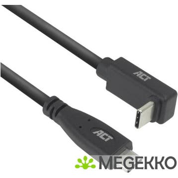 ACT USB 3.0 10Gbps 60W USB Type-C - USB Type-C (haaks, Verzenden