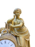 Figurale pendule Napoleon III Zinklegering, Albast -