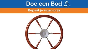Bieden: Vetus KWL38 steering wheel with mahogany rim and sp, Ophalen of Verzenden, Nieuw