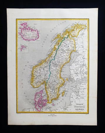 Europa - Noord-Europa / Scandinavië / Noorwegen / Denemarken, Boeken, Atlassen en Landkaarten, Nieuw