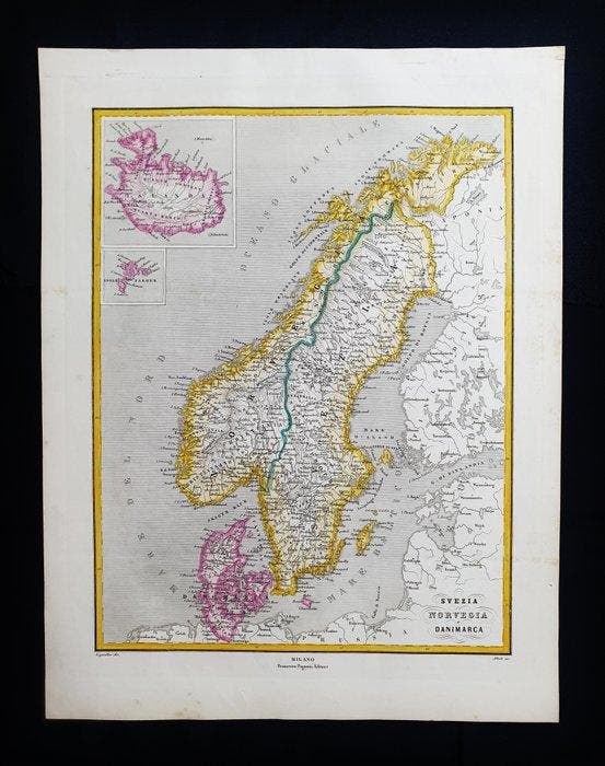 Europa - Noord-Europa / Scandinavië / Noorwegen / Denemarken, Boeken, Atlassen en Landkaarten