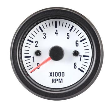 Performance Instrument Wit Toerenteller >8000rpm 2/3/4/5/6/8, Ophalen of Verzenden, Nieuw