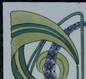 Jugendstil Tegel - Aktien-Gesellschaft Norddeutsche, Antiek en Kunst