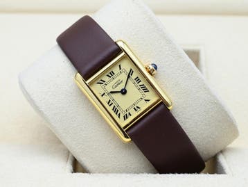 Cartier Tank Ref. 5057001 Year 1990s (Box), Ophalen of Verzenden, Polshorloge