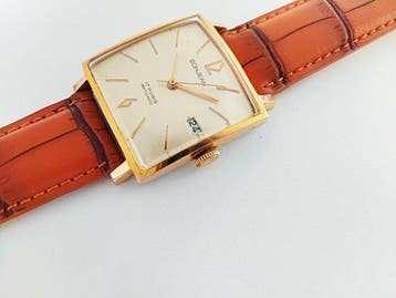 Bonjean - French - Mechanical - mens - gold plated - Dress, Nieuw