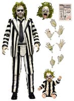 Beetlejuice Beetlejuice Action Figure Ultimate Striped Suit, Verzamelen, Ophalen of Verzenden, Nieuw
