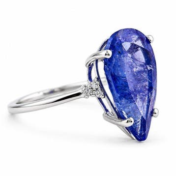 Zonder minimumprijs - Ring - 14 karaat Witgoud - 6.16ct. tw.
