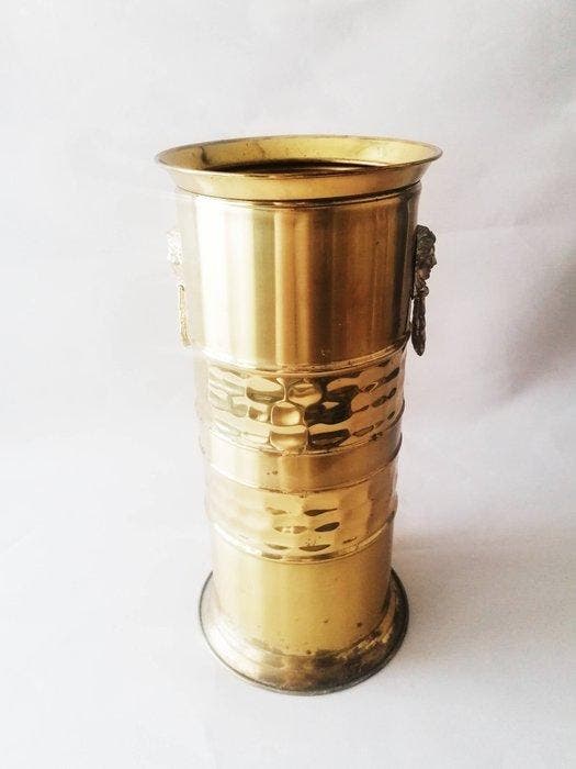 Paraplustandaard/rek - Verguld messing, Metaal -, Antiek en Kunst, Curiosa en Brocante