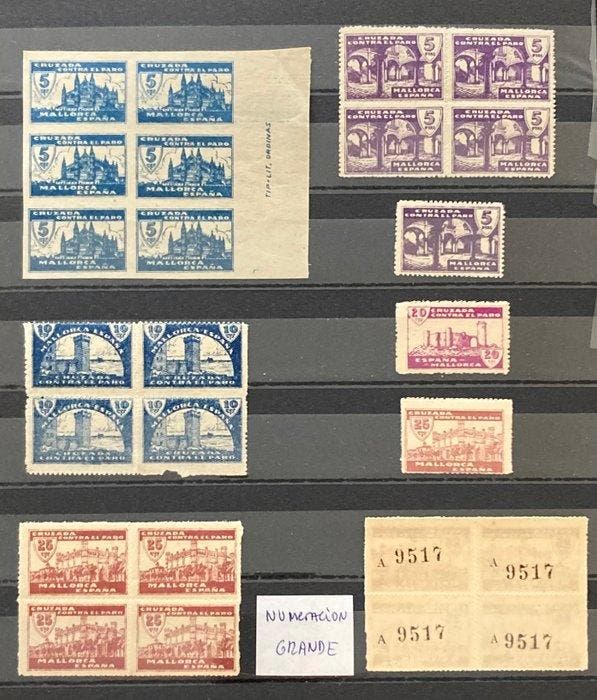 Espagne - Enjeux locaux 1936 - Guerre civile, Majorque., Timbres & Monnaies, Timbres | Europe | Espagne