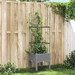 vidaXL Plantenbak met latwerk 40x40x142,5 cm polypropeen, Verzenden, Nieuw
