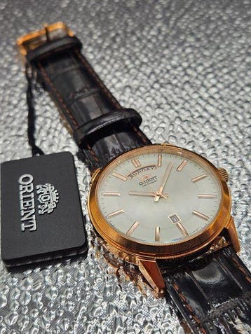 Orient - Day-Date (Ivory Dial / Rose Gold-Tone) - Sans, Bijoux, Sacs & Beauté, Montres | Hommes