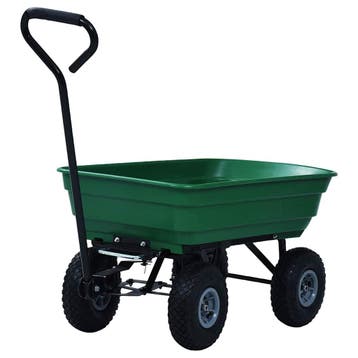 vidaXL Tuinkiepwagen 300 kg 75L groen, Verzenden, Nieuw