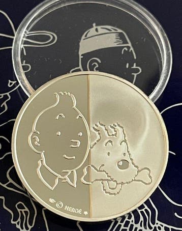 Tintin - Médaille en argent Monnaie de Paris - Le sceptre, Boeken, Nieuw