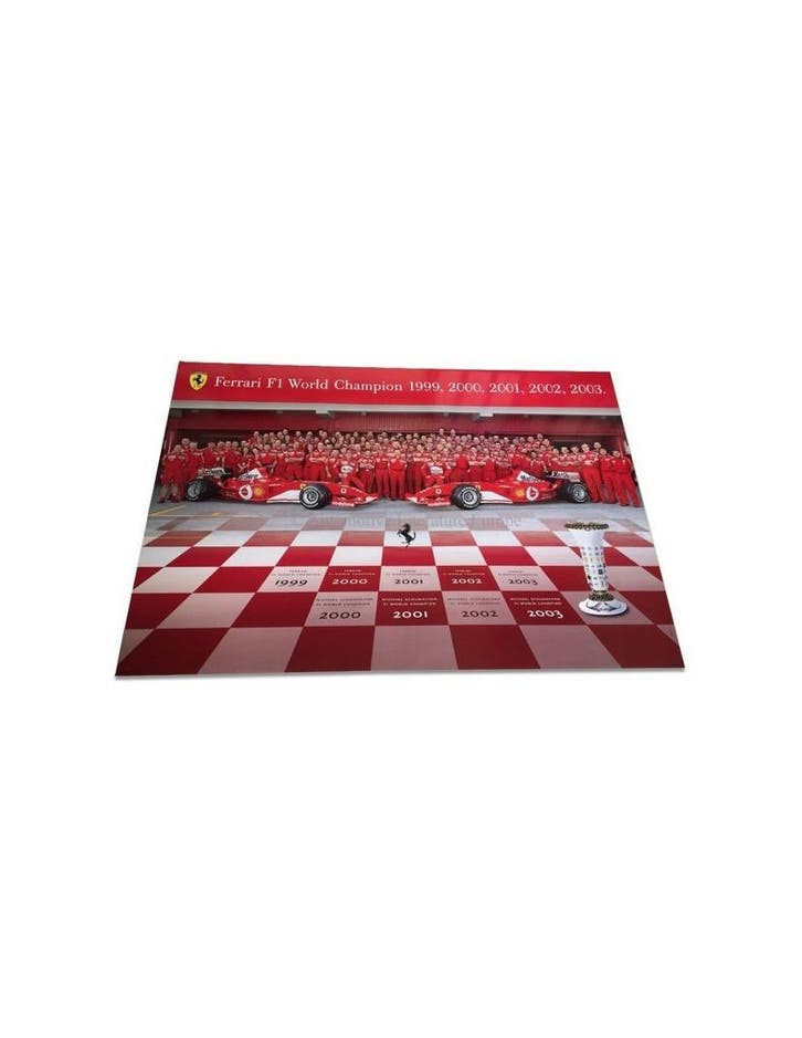 2003 FERRARI F1 WORLD CHAMPION DEALER POSTER 2017/03, Boeken, Auto's | Folders en Tijdschriften