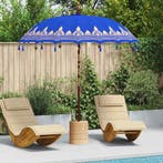 vidaXL Balinese Parasol Blauw 215 x 215 x 260 cm Katoen, Verzenden, Nieuw