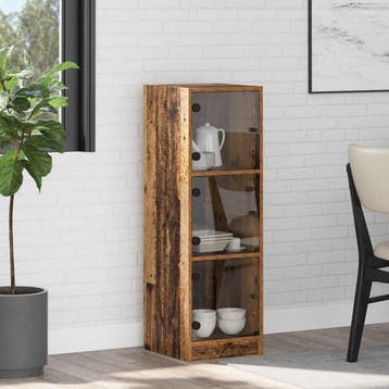 vidaXL Highboard Oud Hout 35 x 37 x 109 cm Bewerkt hout, Verzenden, Nieuw