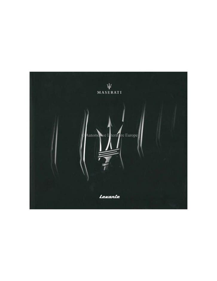 2019 MASERATI LEVANTE BROCHURE ENGELS, Boeken, Auto's | Folders en Tijdschriften