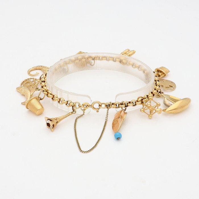Armband - 18 karaat Geel goud, Handtassen en Accessoires, Armbanden