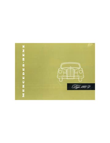 1958 MERCEDES BENZ 180 D BROCHURE DUITS, Boeken, Nieuw