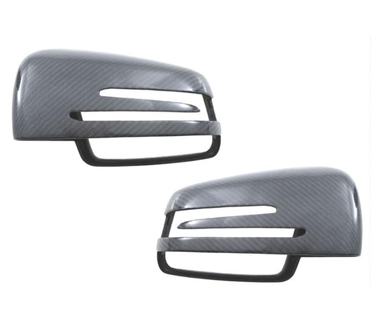 COQUES RETROVISEURS CARBONE MERCEDES CLASSE A B C E S CLA GL, Auto-onderdelen, Carrosserie, Verzenden