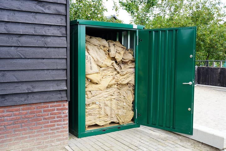 Abri à Bûches Métal - Gardez votre Bois au Sec - Robuste, Tuin en Terras, Tuinhuizen