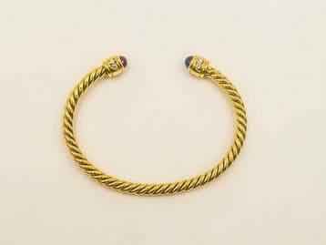 Armband - 18 karaat Geel goud Diamant (Natuurlijk) -