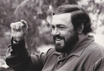 Steve Schapiro - Luciano Pavarotti Los Angeles 1982 Vintage