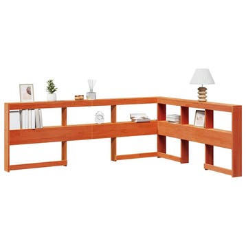 vidaXL Boekenkast Hoofdeinde L-vormig 160 cm grenenhout, Verzenden, Nieuw