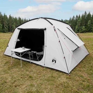 vidaXL Huisje Tent met dak Wit Blackout 400 x 210 x 180 cm, Verzenden, Nieuw