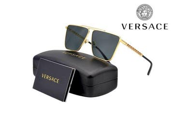 Versace - VE2266 - Made in Italy - Rectangular Gold Design -, Handtassen en Accessoires, Zonnebrillen en Brillen | Dames, Nieuw