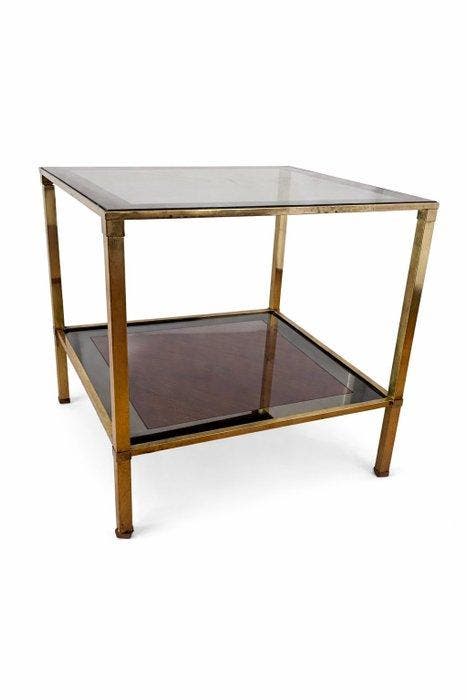 Salontafel - Messing, Glas, Huis en Inrichting, Overige Huis en Inrichting