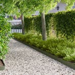 vidaXL Grasafscherming 50 pcs 103 x 15 cm Metaal Olijfgroen, Verzenden