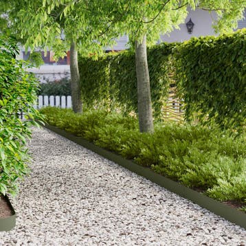 vidaXL Grasafscherming 50 pcs 103 x 15 cm Metaal Olijfgroen, Verzenden, Nieuw