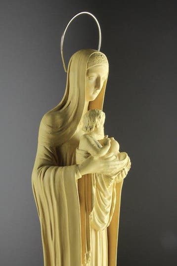 Gerard Linssen Venlo - Statue, Art Deco Madonna and Child -