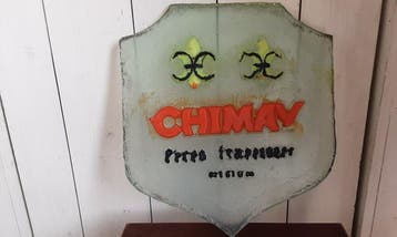 Chimay - Panneau - Verre, Antiquités & Art